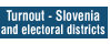 Turnout - Slovenia and electoral districts